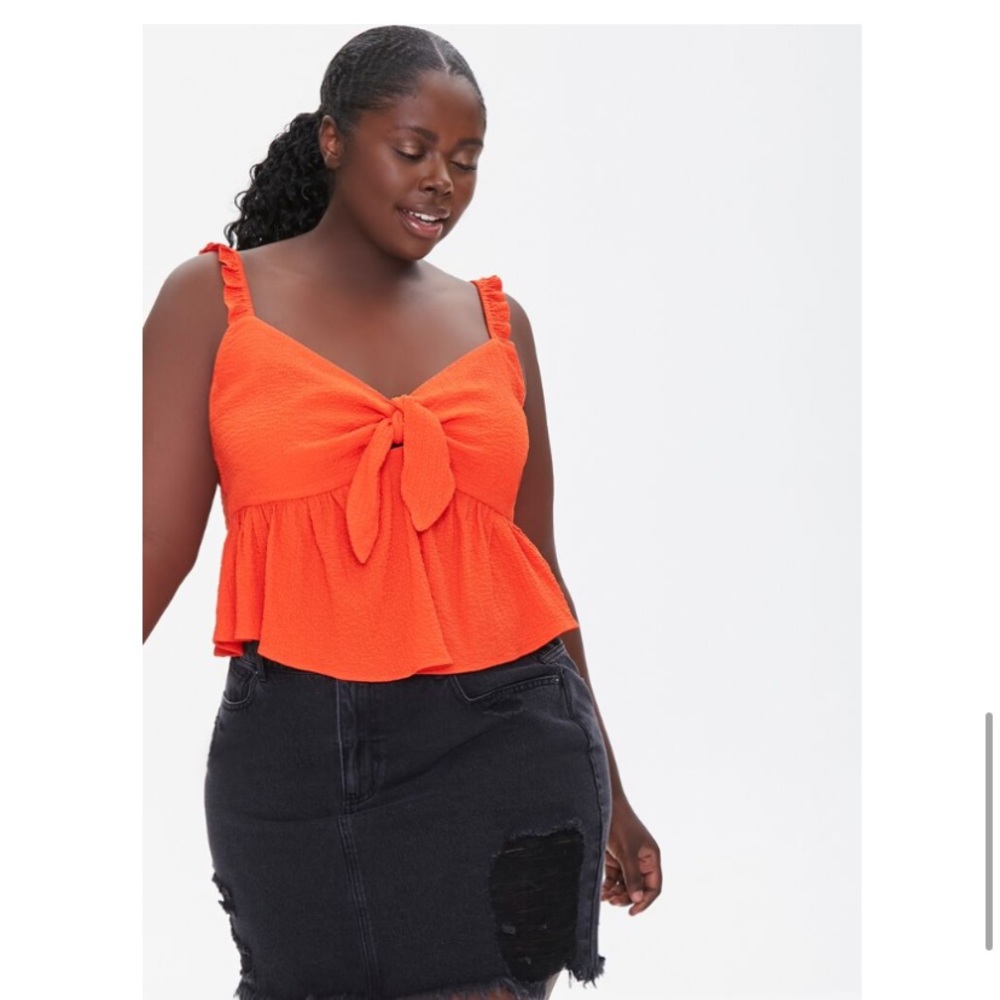 Plus Size orange tank, never worn!